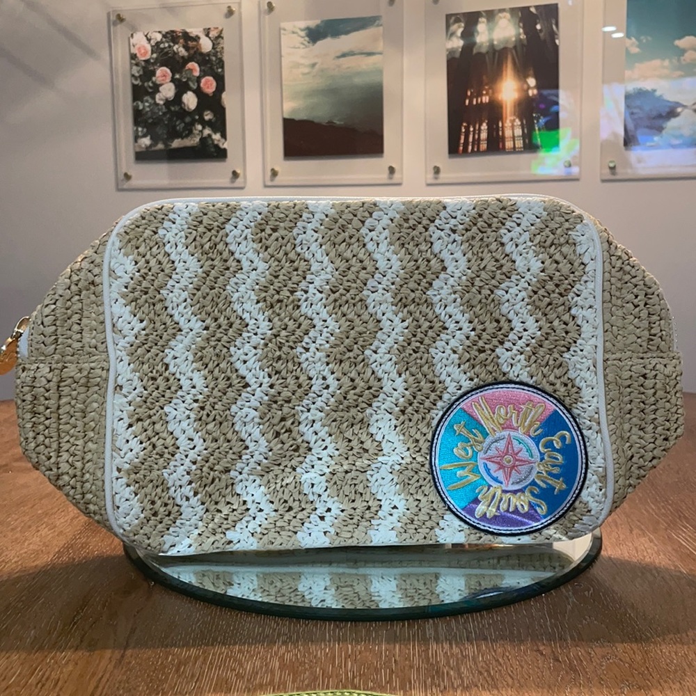 Stoney Clover Lane woven large pouch